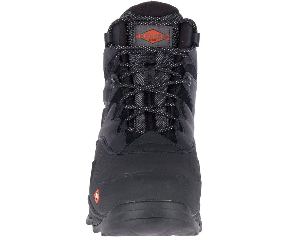 Merrell Boots Black - Thermo Adventure 6\" Ice+ Waterproof Comp Toe - Mens 65MVRDGNC